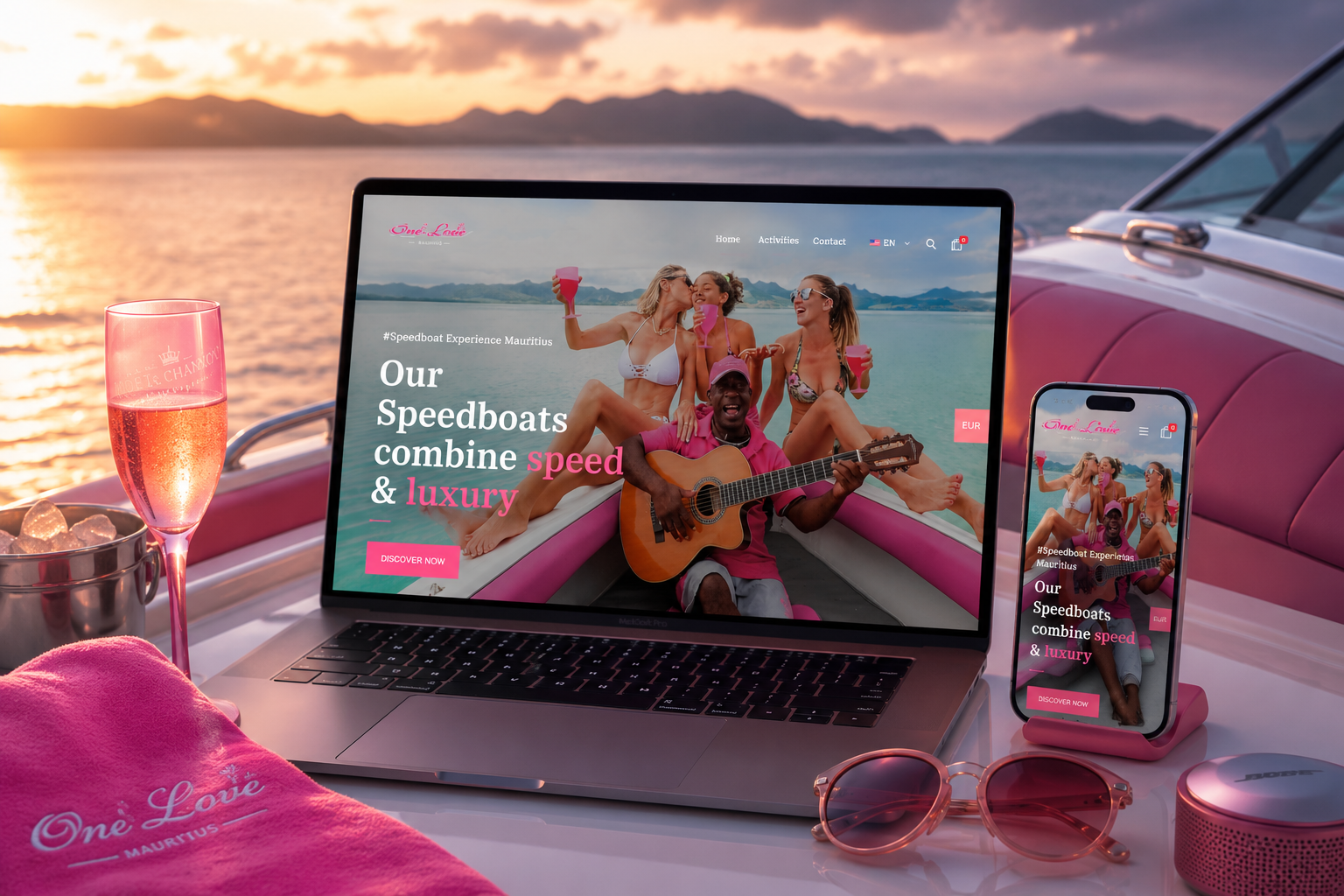 One Love website designed and built by Webmate